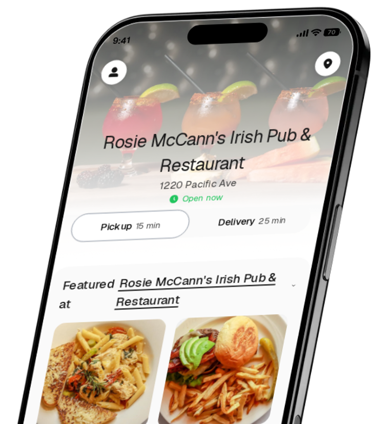 Rosie McCann's Irish Pub & Restaurant app preview
